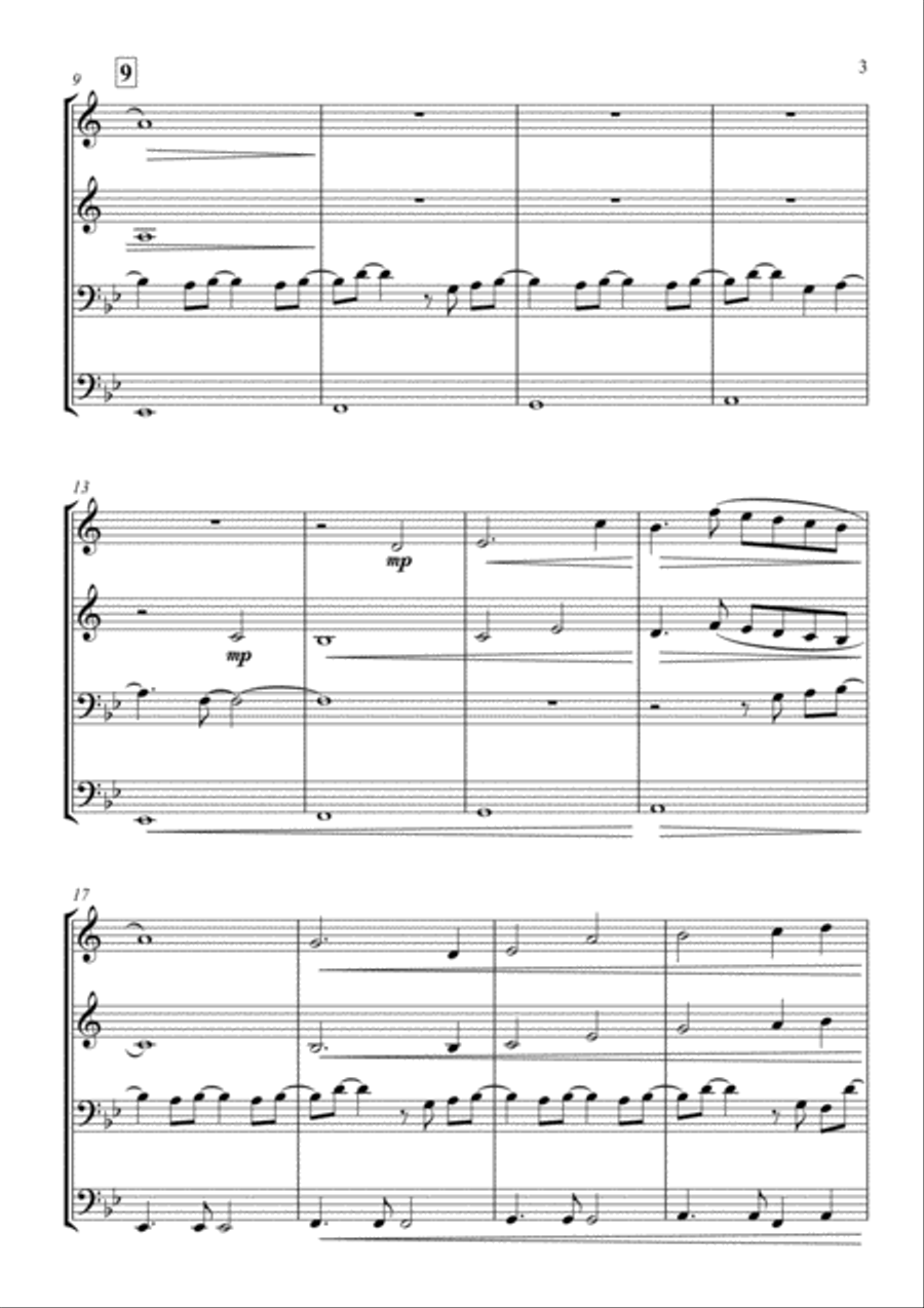 Every Little Thing She Does Is Magic Brass Quartet scores gallery preview page 3
