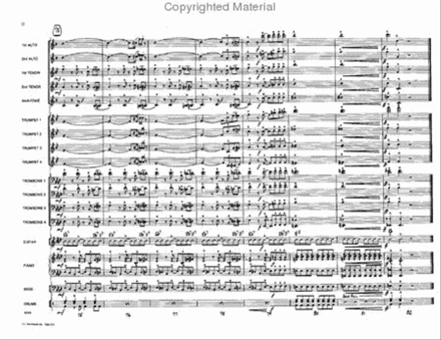 Return of the Cheetah Jazz Ensemble scores gallery preview page 12