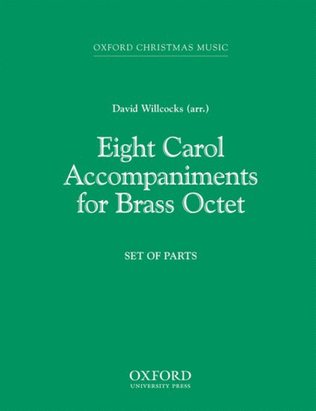 Book cover for Eight Carol Accompaniments for Brass a 8