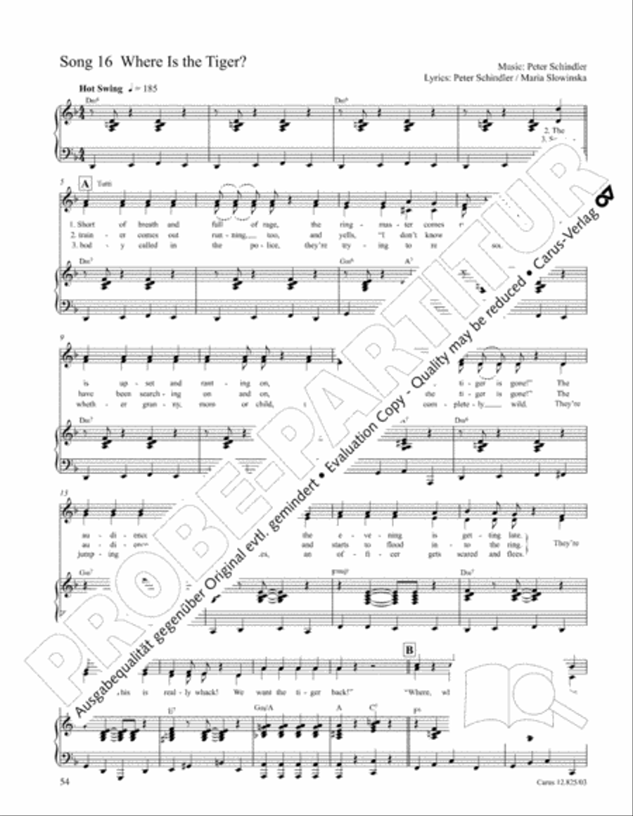 Circus Allegro Circus Allegro Choir scores gallery preview page 55
