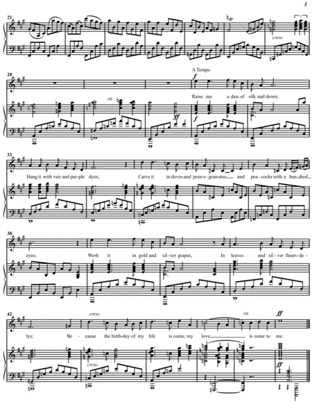 Five Songs for Soprano - Song-Cycle, Op. 14