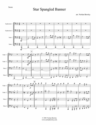 Book cover for Star Spangled Banner - Tuba/Euphonium Quartet