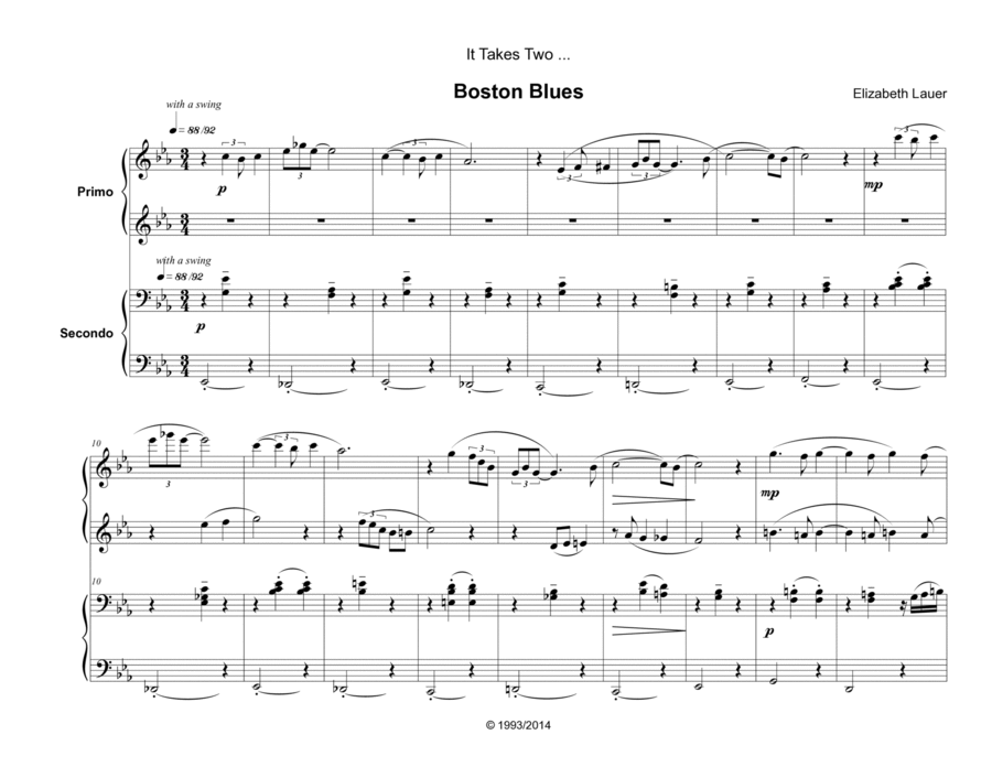 Boston Blues Set of Parts scores gallery preview page 1
