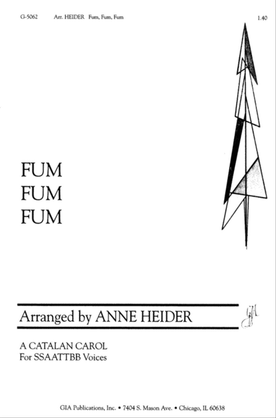 Fum, Fum, Fum SSAATTBB scores gallery preview page 1