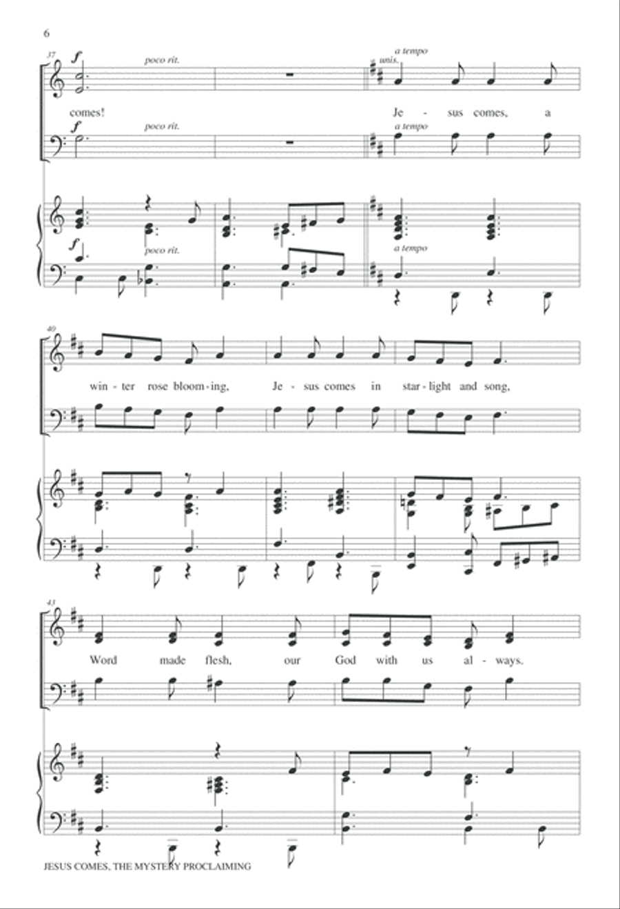 Jesus Comes The Mystery Proclaiming 3-Part scores gallery preview page 7