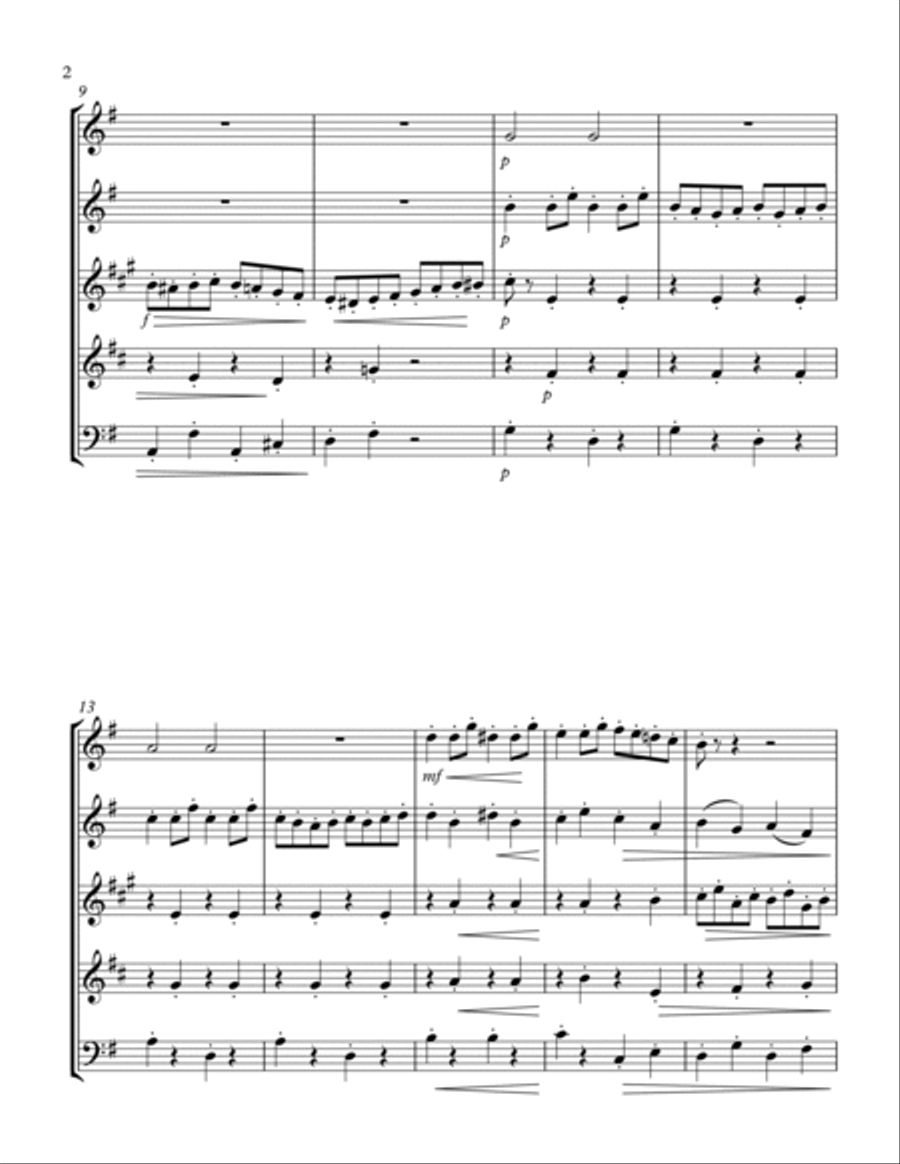 Wind Quintet: Le Secret Woodwind Quintet scores gallery preview page 2