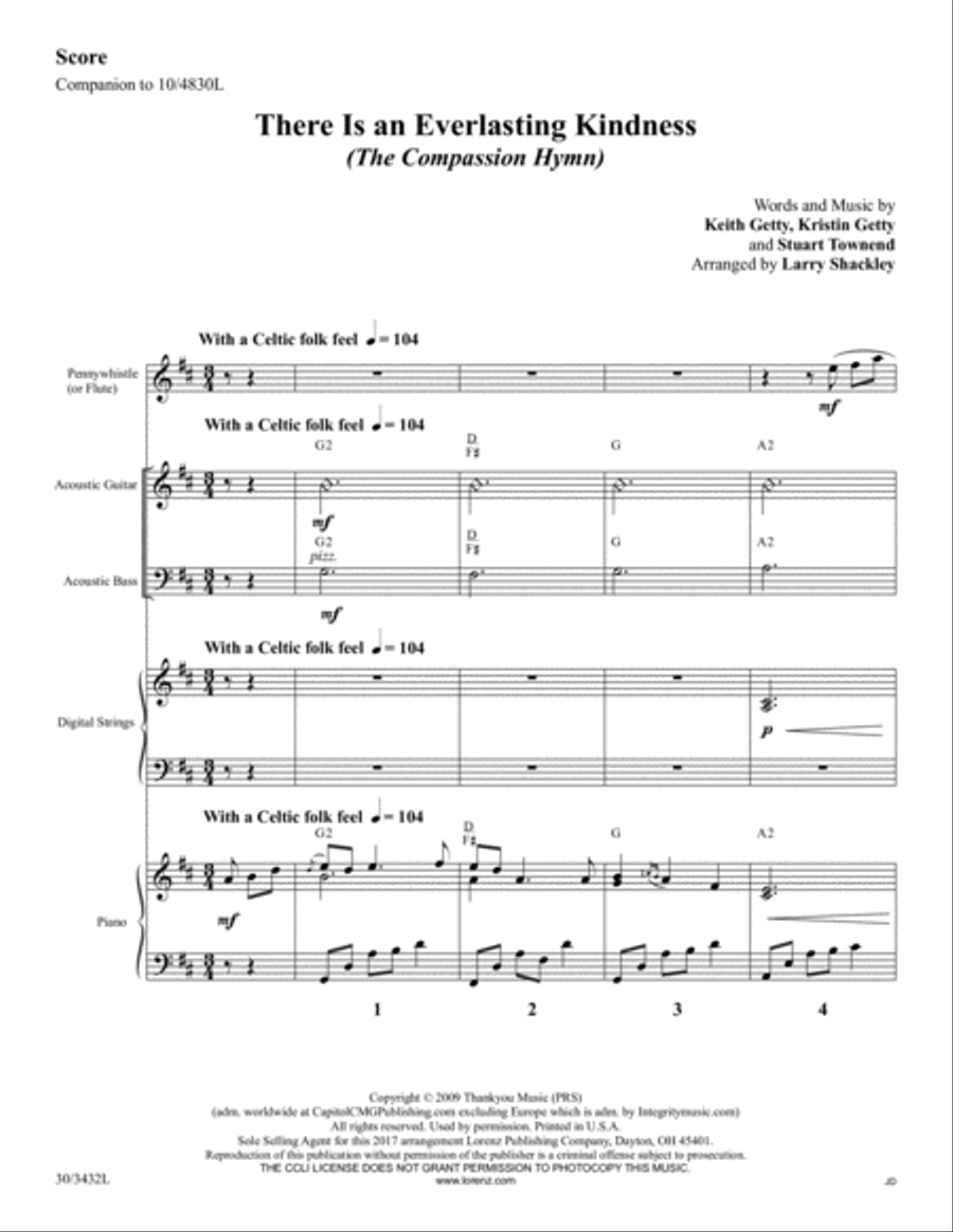 There Is an Everlasting Kindness - Instrumental Ensemble Score and Parts Choir scores gallery preview page 4