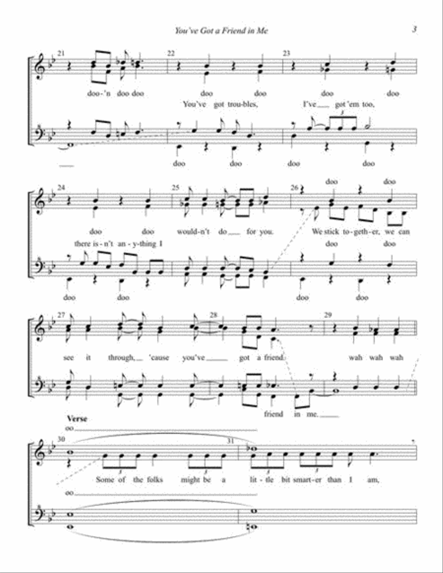You've Got a Friend in Me SSAA scores gallery preview page 5