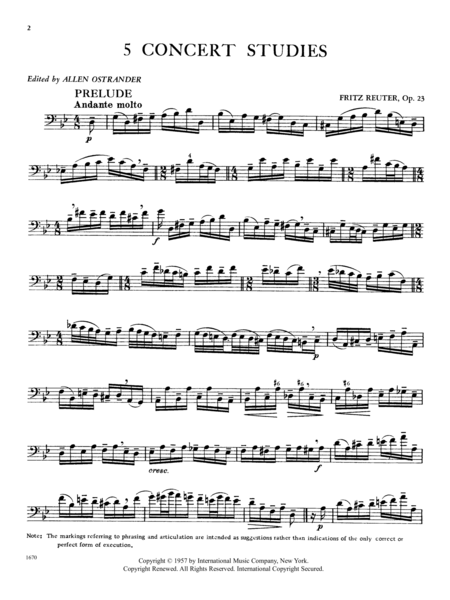 Five Concert Studies, Opus 23