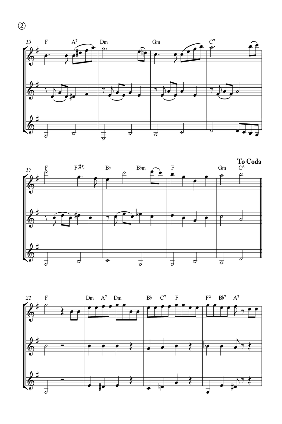 Hymne A L'amour Clarinet Trio scores gallery preview page 2