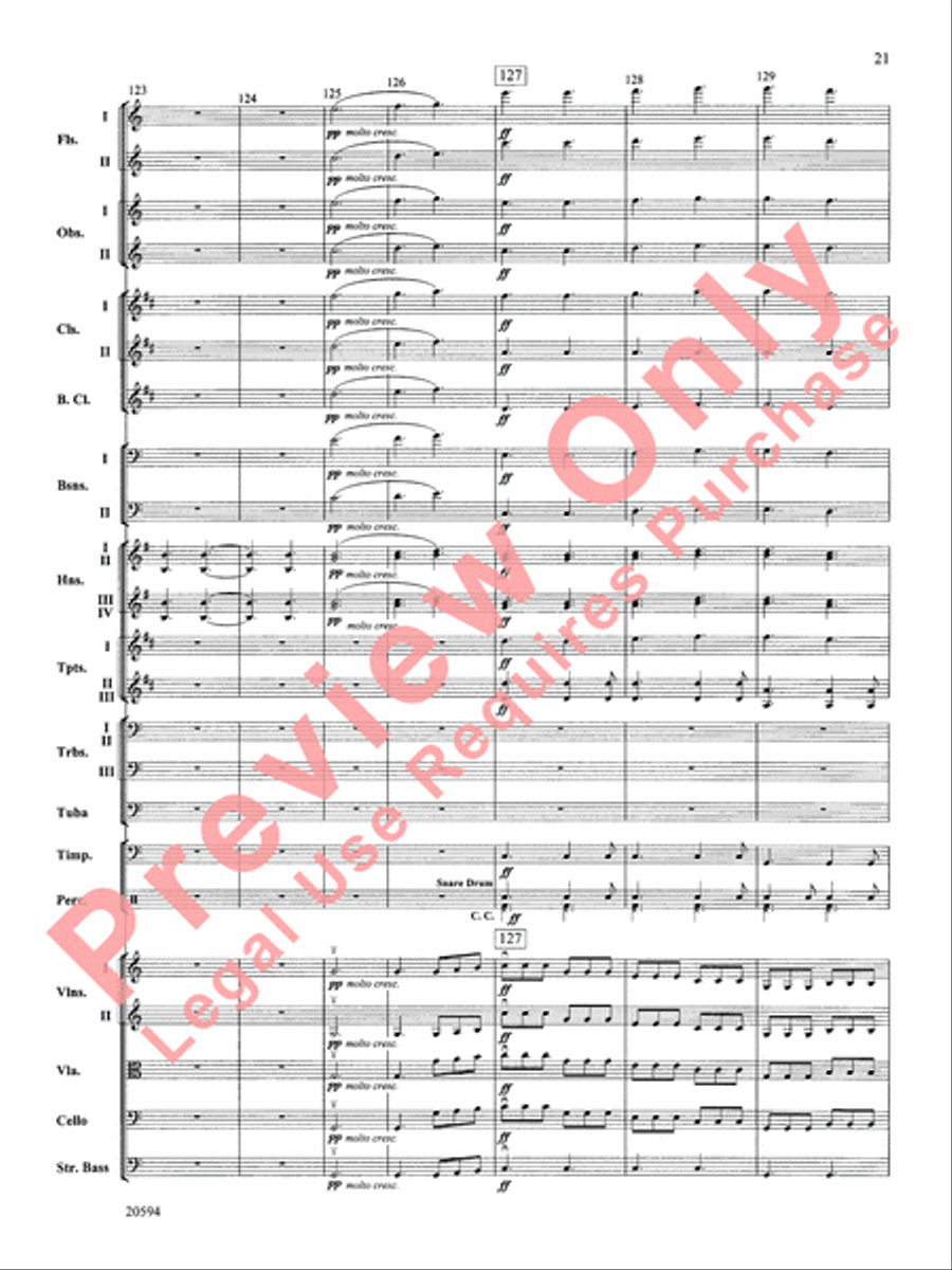 Symphony No. 9 (Fourth Movement) Full Orchestra scores gallery preview page 22