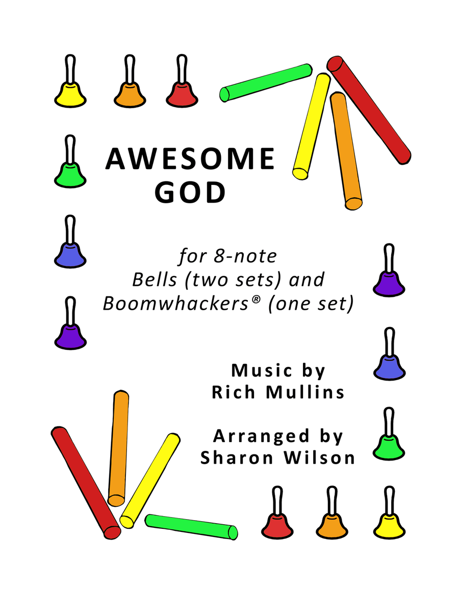 Awesome God Handbell Choir scores gallery preview page 1