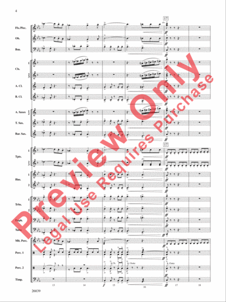 Flourish for Winds Concert Band scores gallery preview page 5