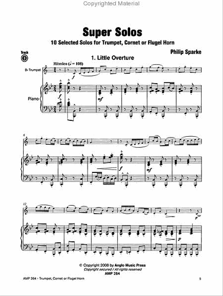 Super Solos for Trumpet, Cornet or Flugel Horn Cornet scores gallery preview page 2