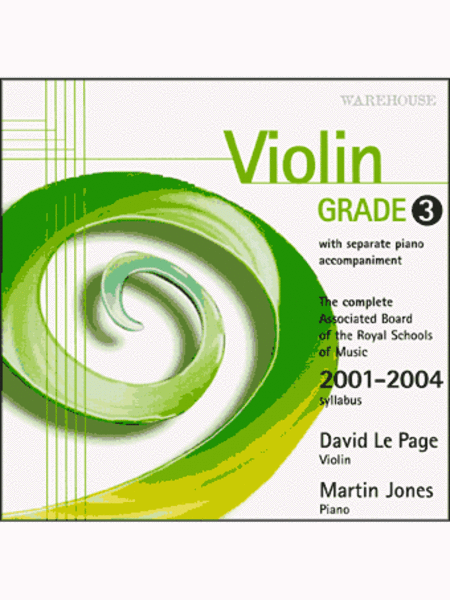 2001-04 Violin Exam Pieces Recordings Gr.3 CD