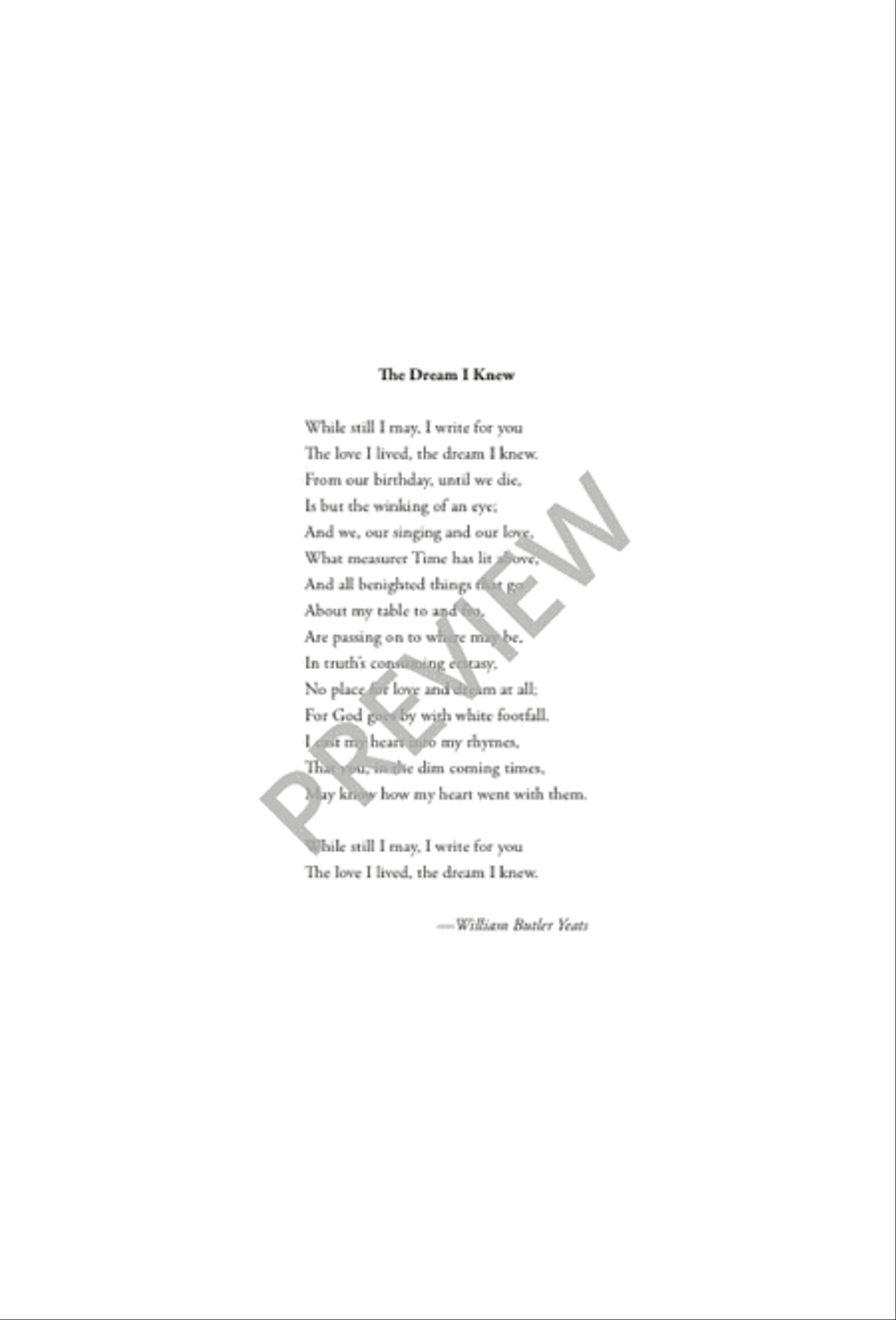 The Dream I Knew Divisi scores gallery preview page 4