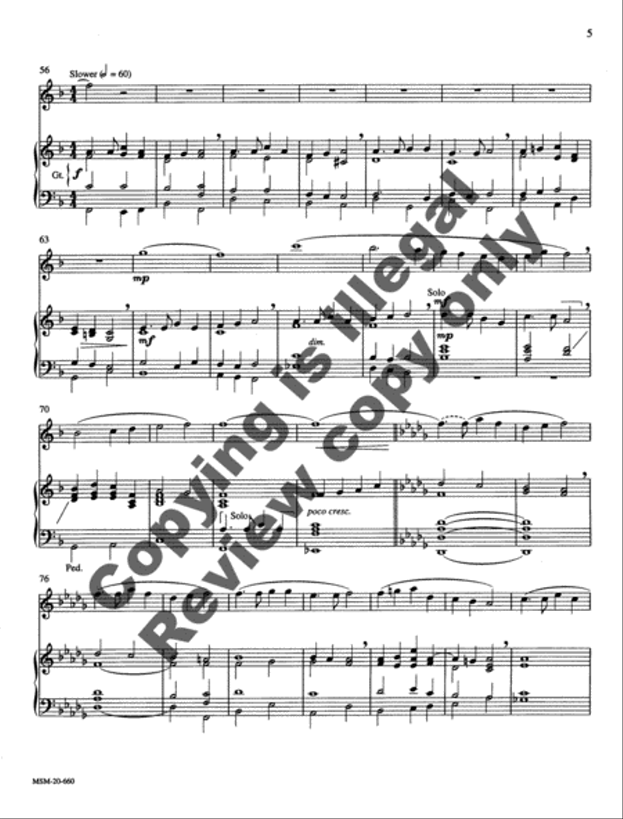 A Thanksgiving Prelude for Flute and Organ Flute Solo scores gallery preview page 9