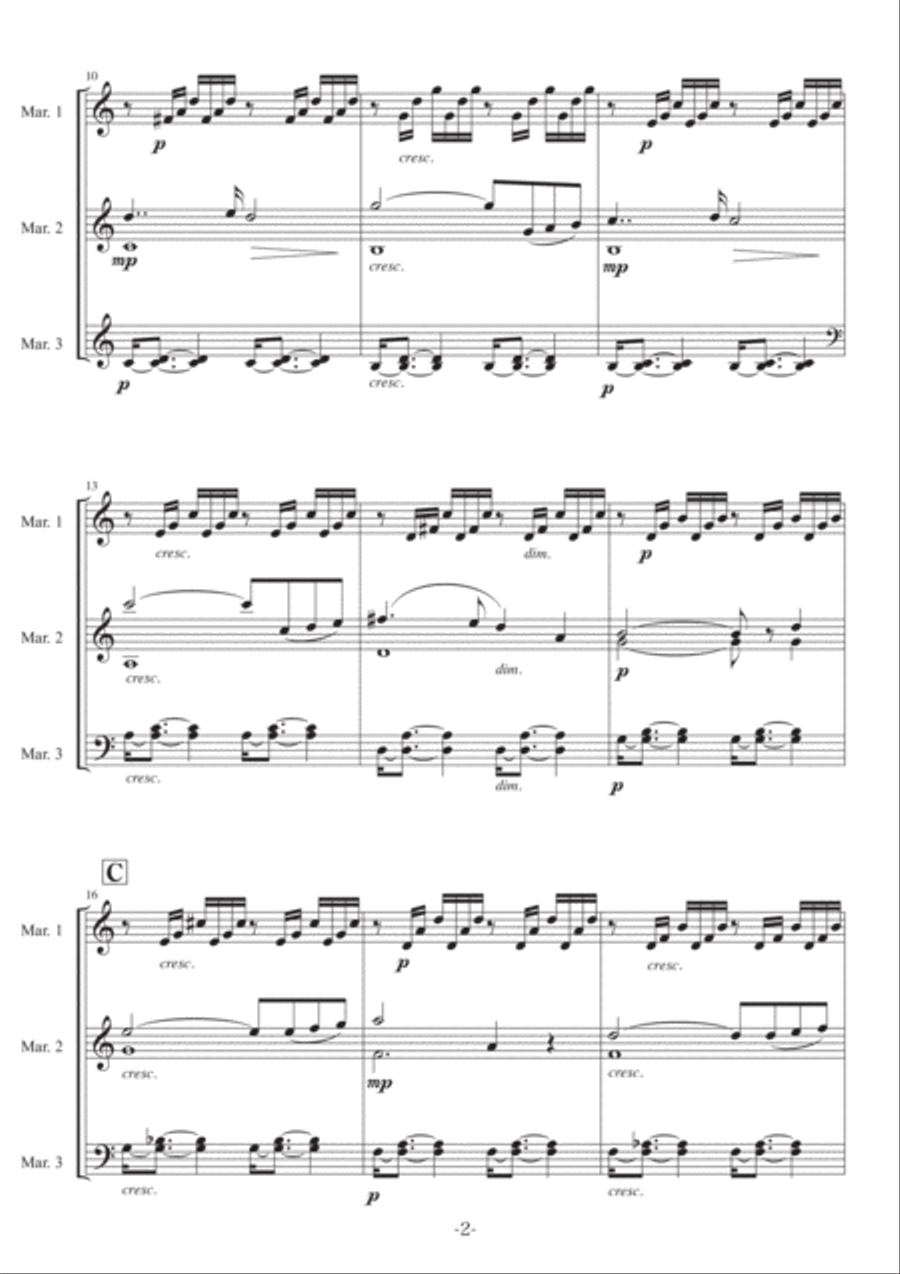 Ave Maria Ave Maria Percussion Ensemble scores gallery preview page 2