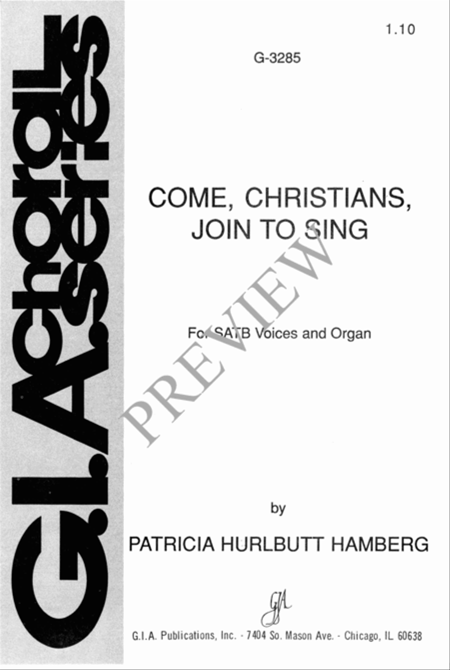 Come, Christians, Join to Sing 4-Part scores gallery preview page 2