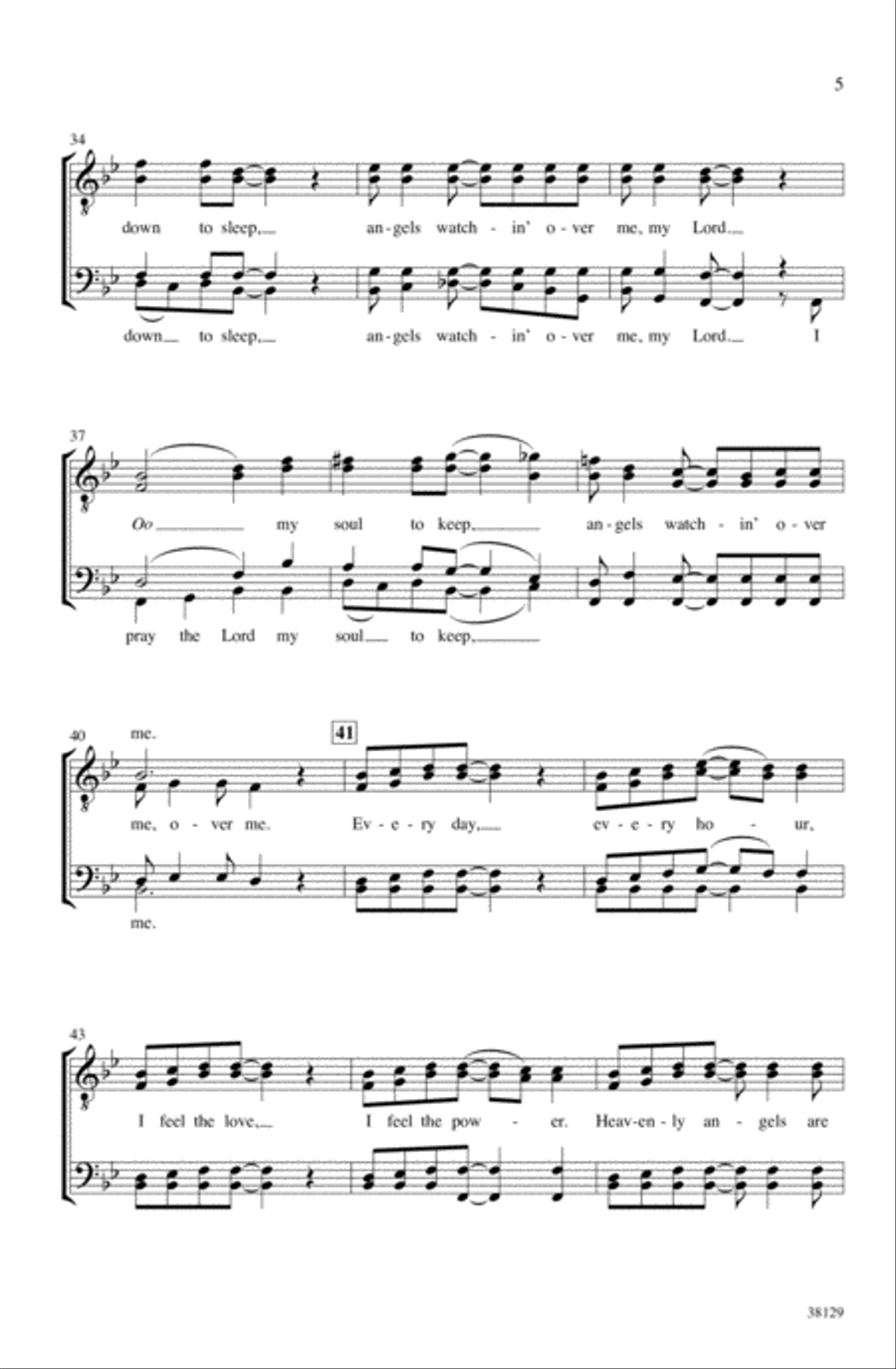Watchin' Over Me TTBB scores gallery preview page 4