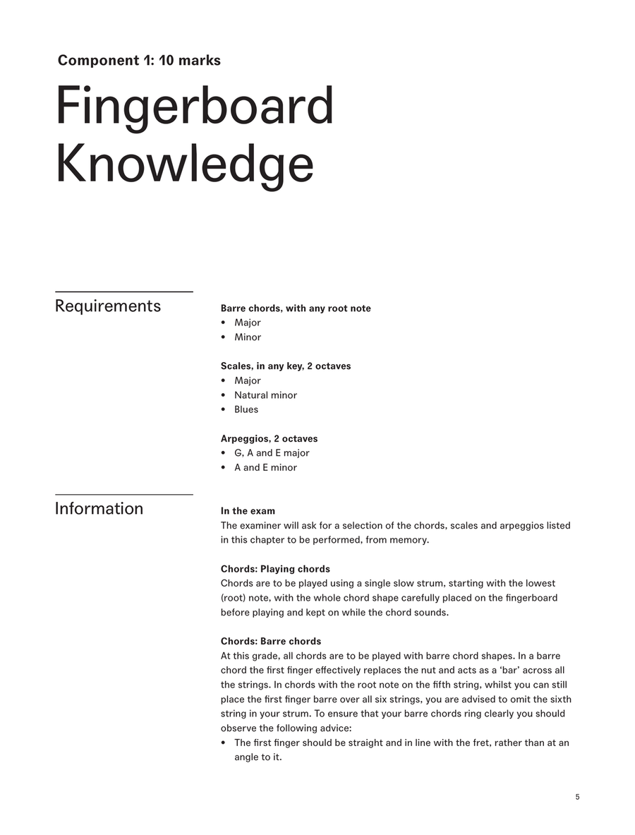 LCME Acoustic Guitar Handbook Grade 5 2020 Acoustic Guitar scores gallery preview page 5