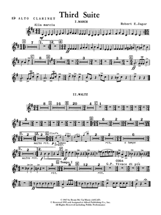 Third Suite (I. March, II. Waltz, III. Rondo): E-flat Alto Clarinet