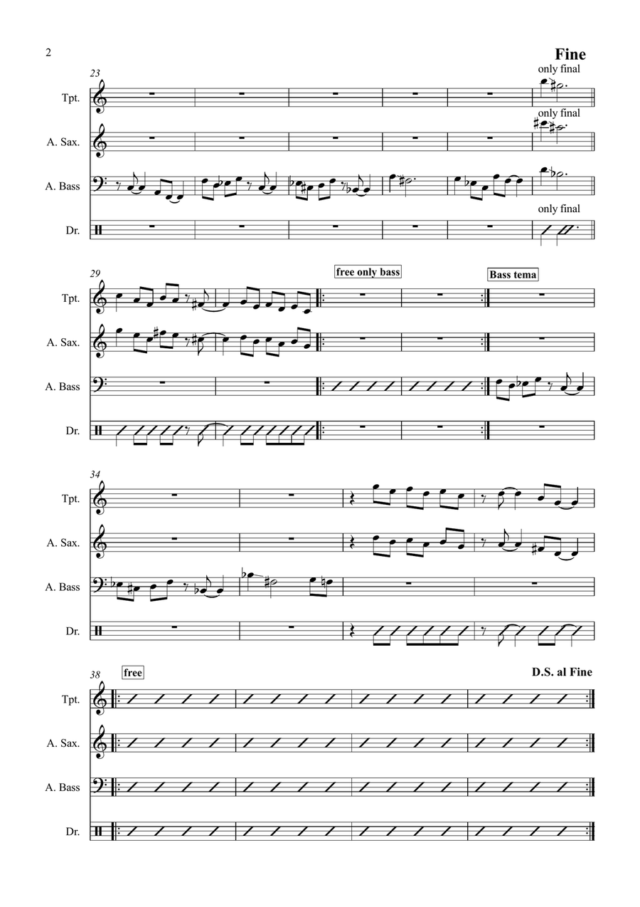 The Face Of The Bass Small Ensemble scores gallery preview page 2