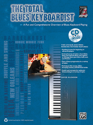 Book cover for The Total Blues Keyboardist