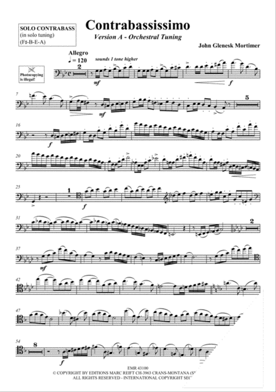 Contrabassissimo Orchestra scores gallery preview page 3