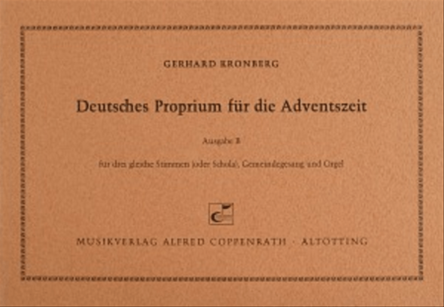 Deutsches Proprium fur die Adventszeit