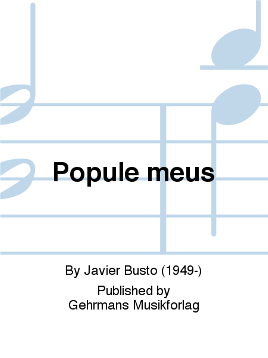Popule meus Popule meus SSA scores gallery preview page 1