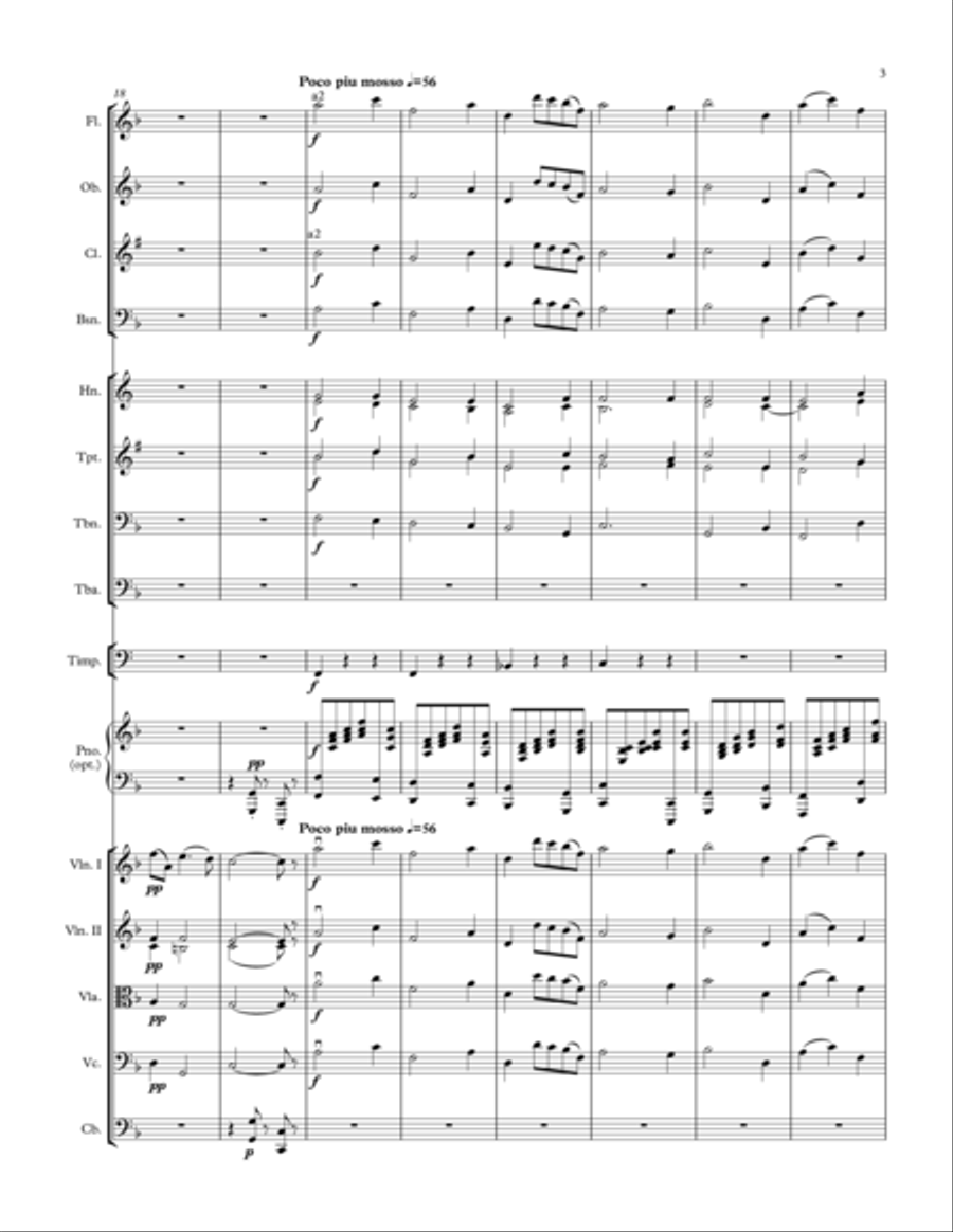 Nina and Rusticana (two arrangements for small orchestra) Chamber Orchestra scores gallery preview page 3