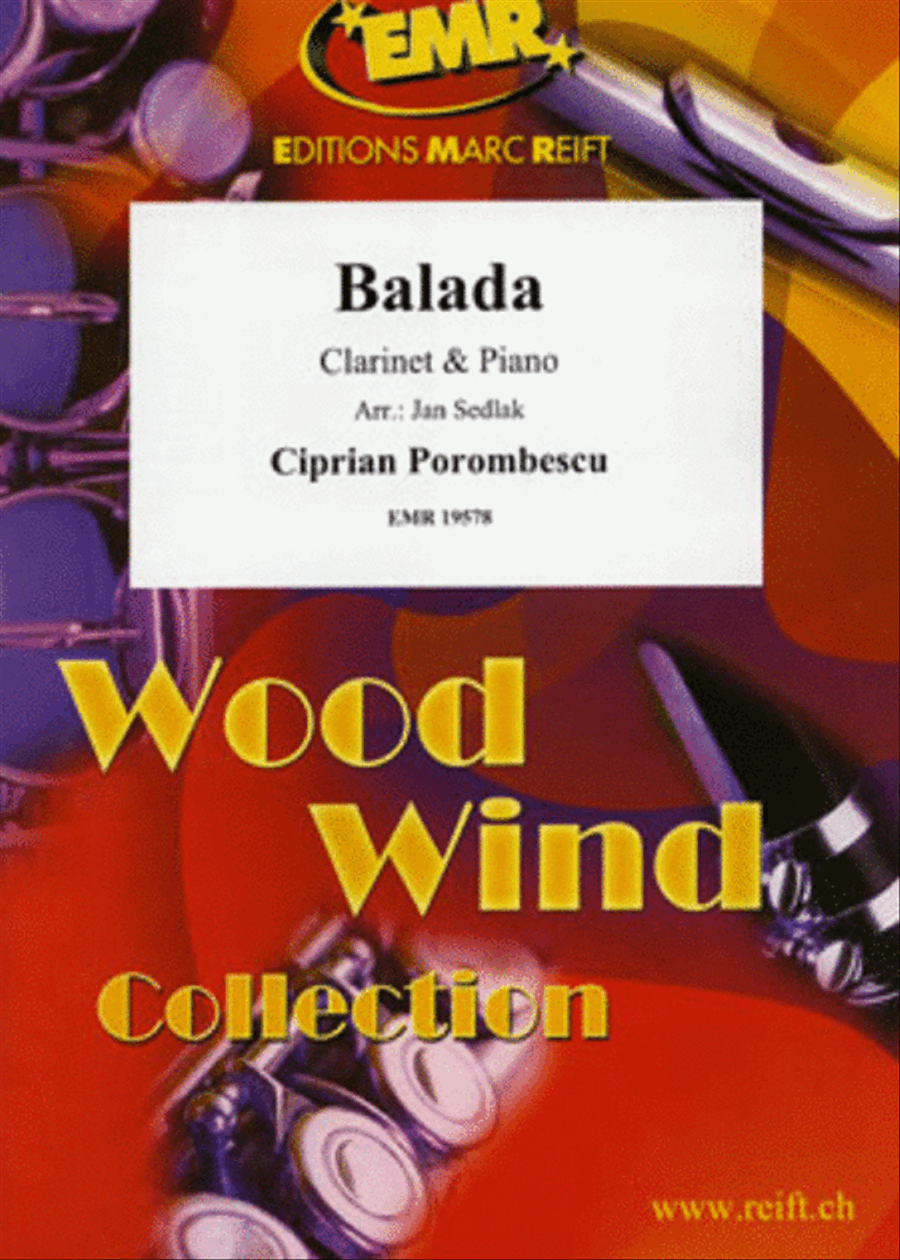 Balada Clarinet Solo scores gallery preview page 1