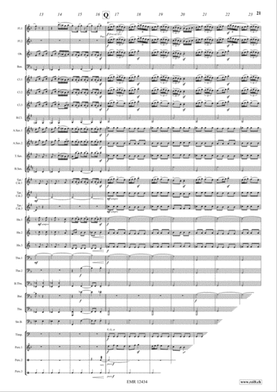 Romanian Folk Dances Concert Band scores gallery preview page 16