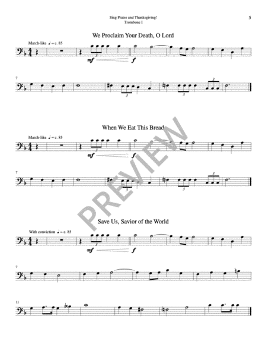 Sing Praise and Thanksgiving Mass-Choir, Cantor, Keyboard, Guitar Edition Choir scores gallery preview page 12