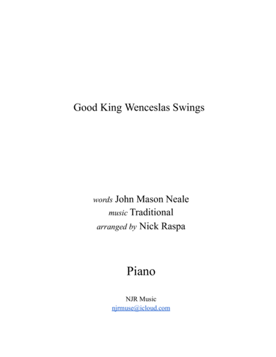 Good King Wenceslas Swings (el./intm. piano) image number null