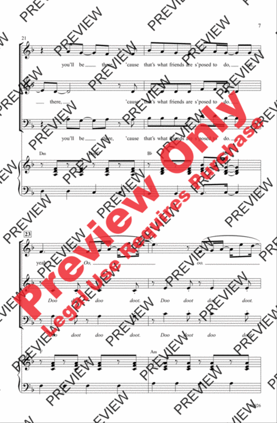 Count on Me 3-Part scores gallery preview page 7