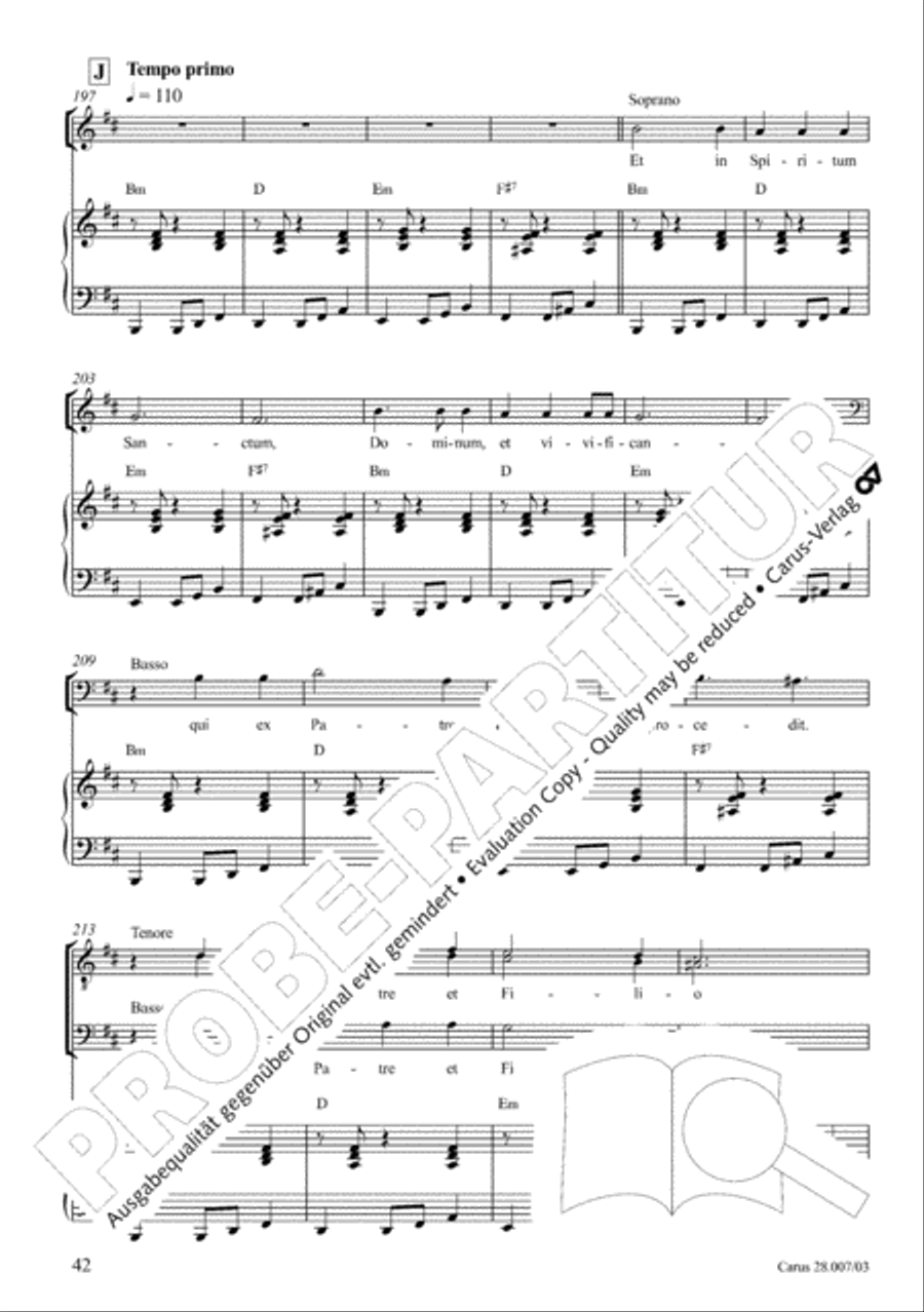 Missa latina 4-Part scores gallery preview page 43