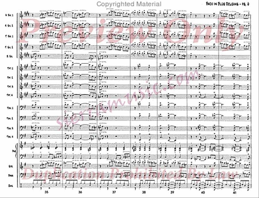 Back In Blue Orleans Back In Blue Orleans Big Band scores gallery preview page 7