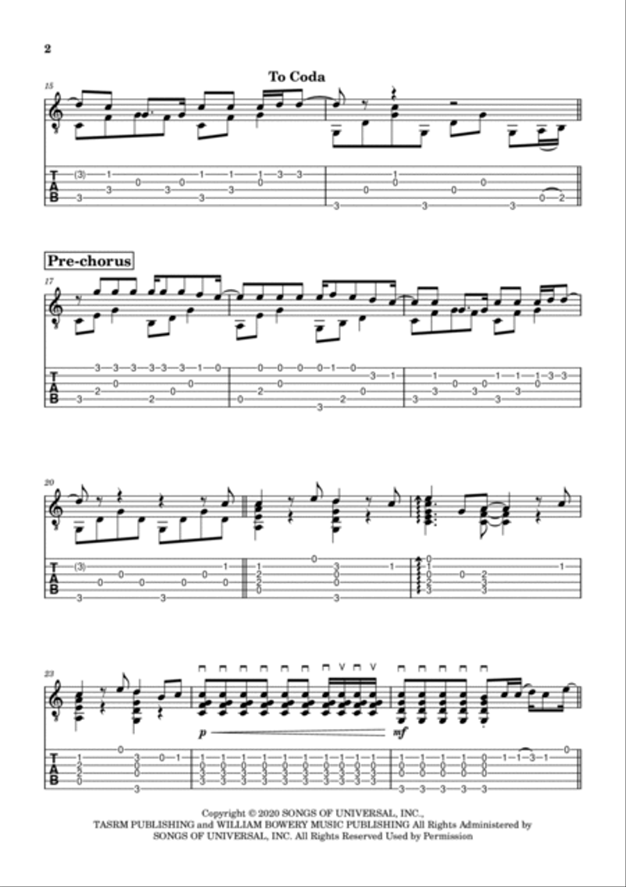 Betty Acoustic Guitar scores gallery preview page 2