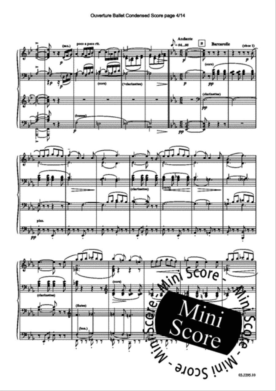 Ouverture de Ballet Fanfare Band scores gallery preview page 42
