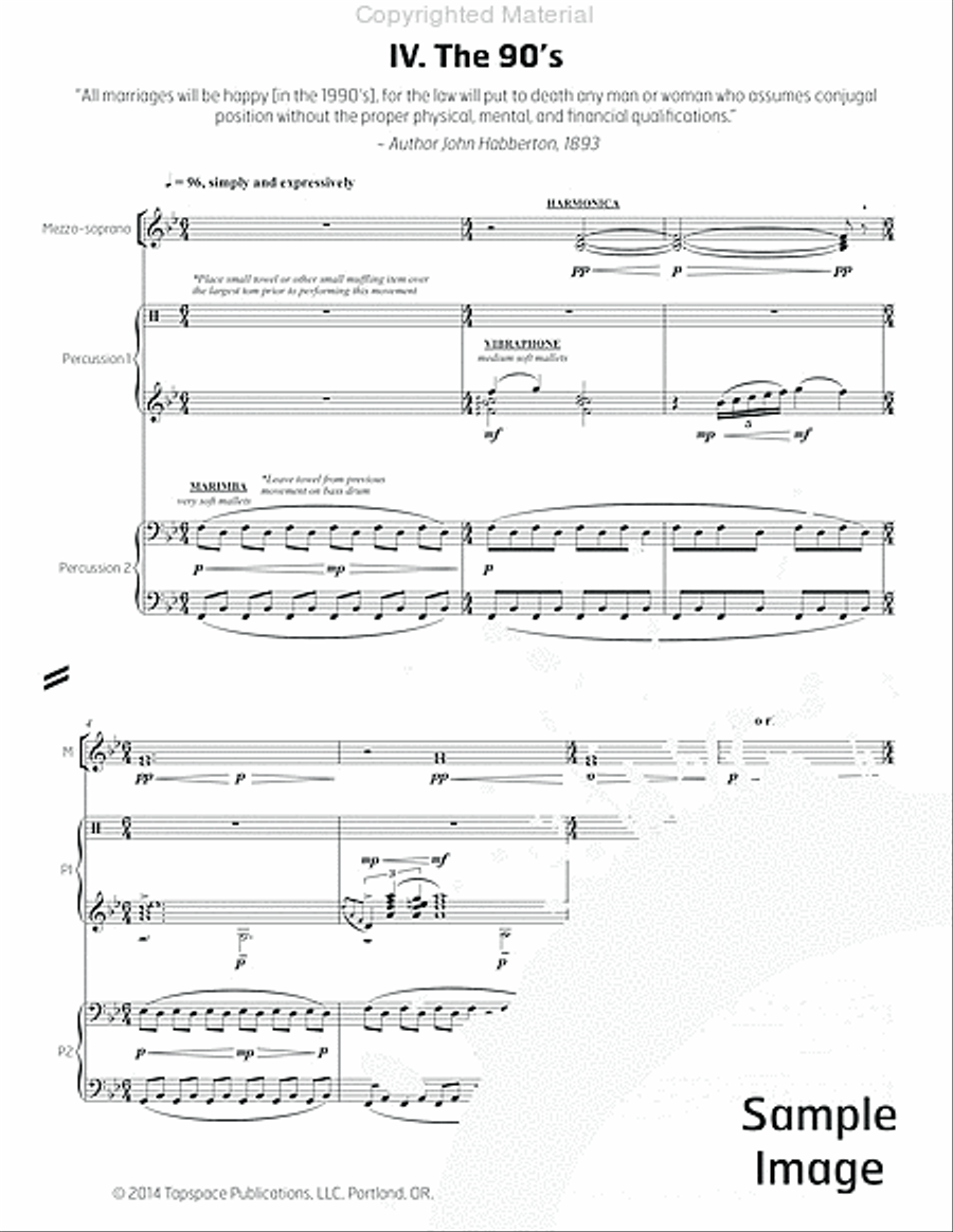 5 Songs in the Age of Stupidity Percussion Ensemble scores gallery preview page 21