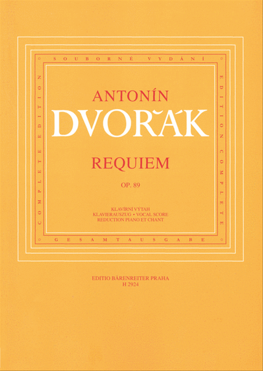 Book cover for Requiem, op. 89