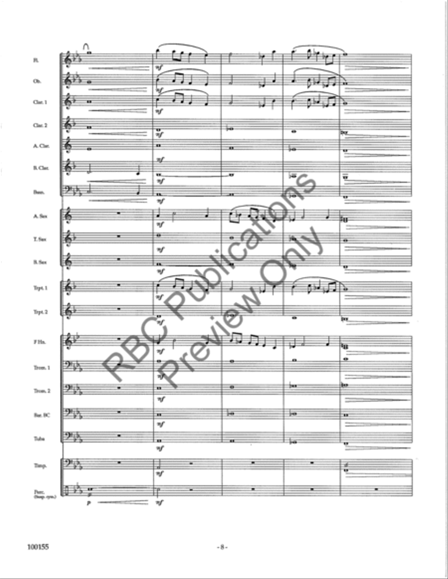 Lyric Essay Concert Band scores gallery preview page 11