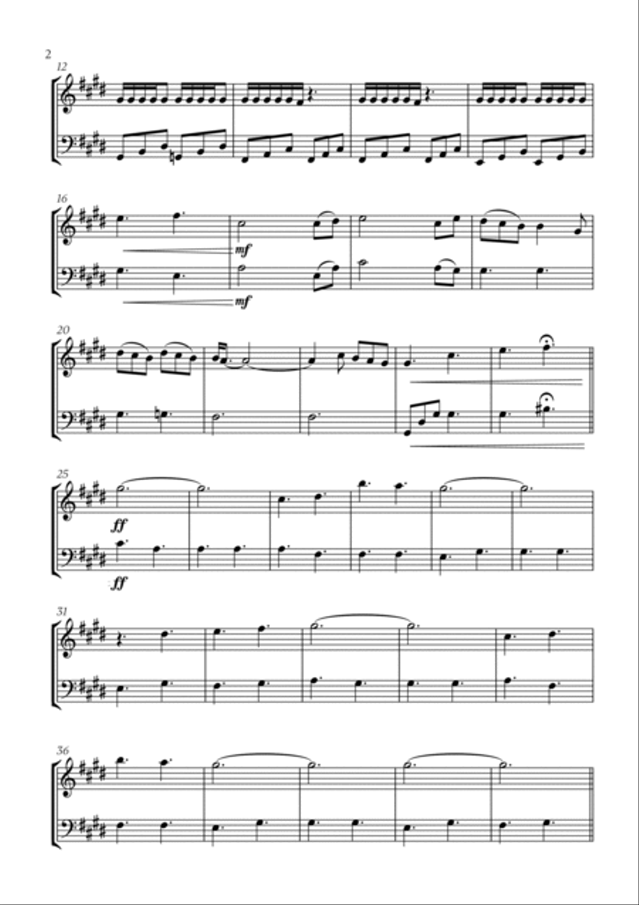 Golden Hour String Duet scores gallery preview page 2
