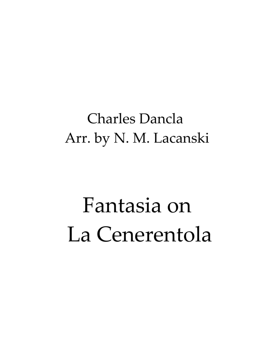 Fantasia on La Cenerentola image number null