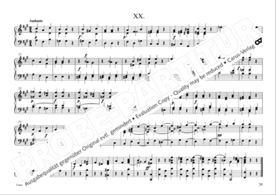Vogler, 32 Preludes pour l' Orgue ou Pianoforte Piano scores gallery preview page 30