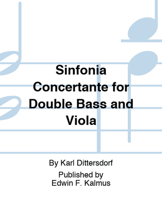 Book cover for Sinfonia Concertante for Double Bass and Viola