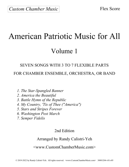 American Patriotic Music for All, Volume 1 (Flexible Band) image number null