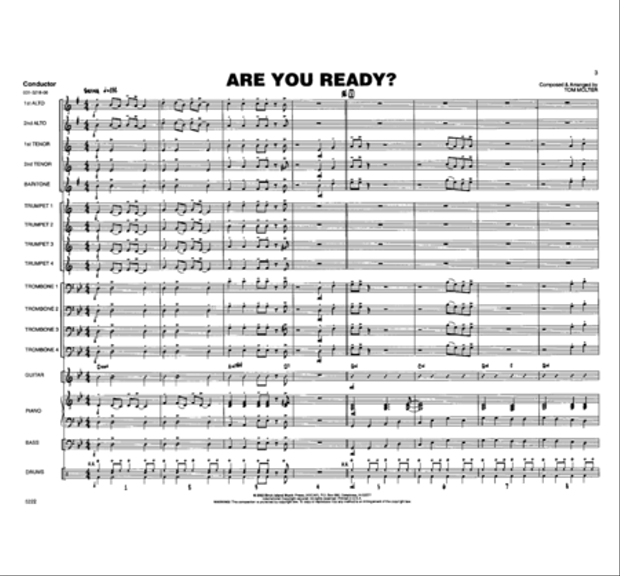 Are You Ready? Jazz Ensemble scores gallery preview page 2